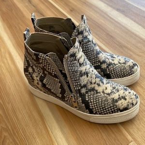 Steve Madden Snakeskin Booties